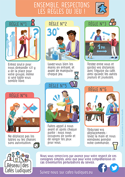 Affiche Consignes sanitaires pour la réouverture